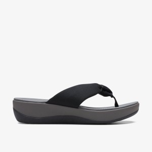 Clarks Arla Glison Black Fabric Sleehakken Dames Zwart | 6071839-QW