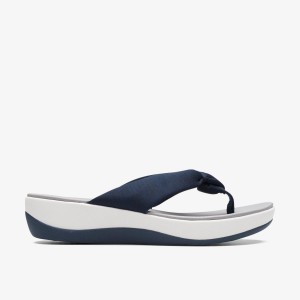 Clarks Arla Glison Blue Fabric Sleehakken Dames Blauw | 2869140-IW