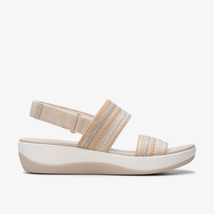 Clarks Arla Stroll Beige Combination Sleehakken Dames Beige | 8790214-OF