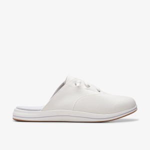 Clarks Breeze Clara White Slip Ons Dames Wit | 4697231-AW