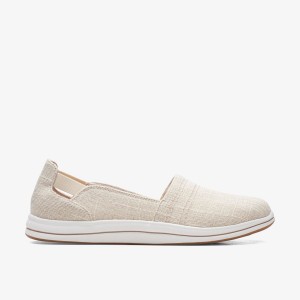 Clarks Breeze Step II Natural Interest Slip Ons Dames Beige | 4503712-PY