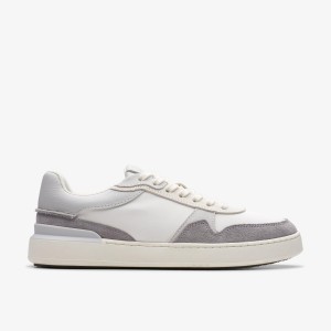 Clarks Court Lite Race Light Grey Combination Sneakers Heren Lichtgrijs | 9036158-FH