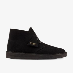 Clarks Desert Coal Black Suede Woestijnlaarzen Heren Zwart | 0547138-FC