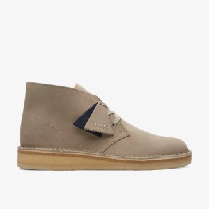 Clarks Desert Coal Stone Suede Woestijnlaarzen Heren Grijs | 9837542-XU