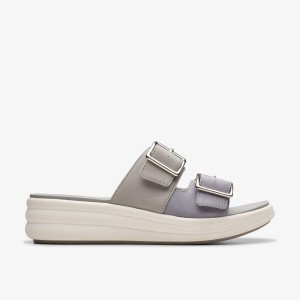 Clarks Drift Buckle Lilac Combination Sandalen Dames Paars | 0682147-JZ