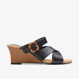 Clarks Kyarra Judi Black Sleehakken Dames Zwart | 4098251-GQ
