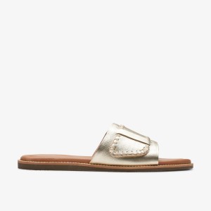 Clarks Maritime Mule Champagne Leather Sandalen Dames Champagne | 4782659-PE