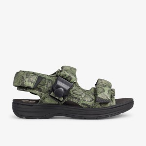 Clarks Martine Rose Mens Sandal 1 Green Snake Sandalen Heren Groen Slangenprint | 5491786-YL