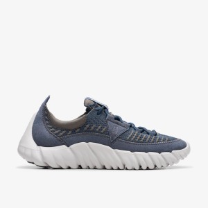 Clarks NATURE 360 Navy Combination Sneakers Heren Donkerblauw | 6273415-OK