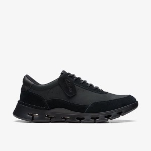 Clarks Nature X One Black/Black Sneakers Heren Zwart Zwart | 1035472-ZC