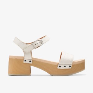Clarks Sivanne Bay Ivory Interest Sandalen Dames Wit | 3865109-ZJ