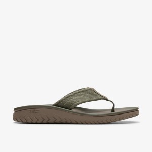 Clarks Wesley Belt Olive Sandalen Heren Olijfgroen | 5316982-JG